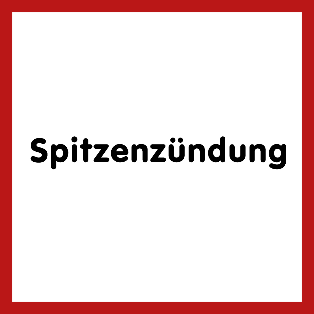 Symbol Spitzenzündung